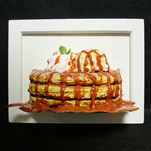 油絵 絵画 【飛び出すキャラメルパンケーキ】 絵画 HR 通販 油絵 絵画 【飛び出すキャラメルパンケーキ】 絵画 HR 通販