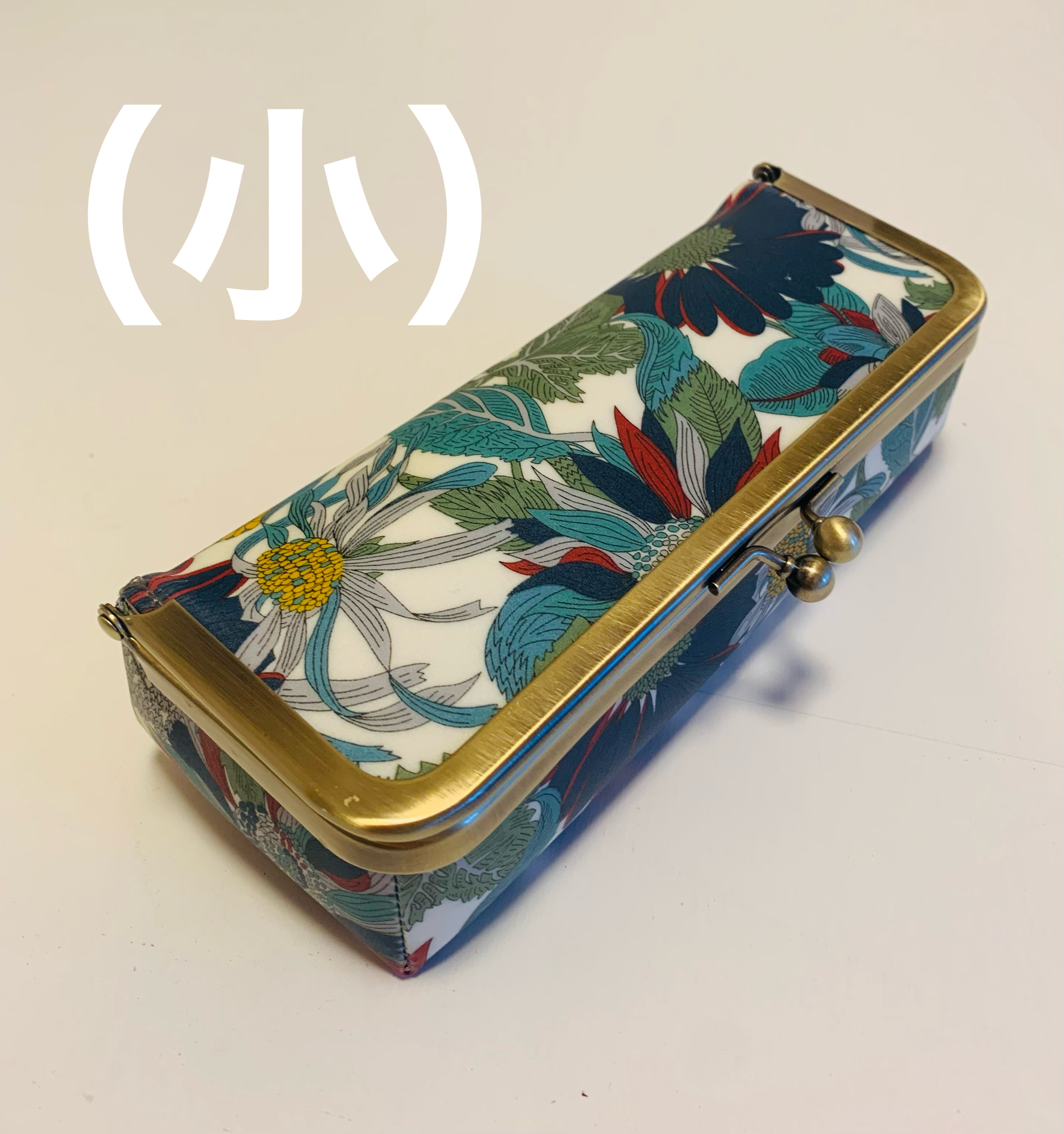 リバティ ハンドメイド 12.5cmマーブルがま口ポーチ1