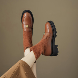 ★サイズ交換可能★本革製靴　ハンドメイドシューズ　ハイヒール　レディース ブーツ 8枚目の画像