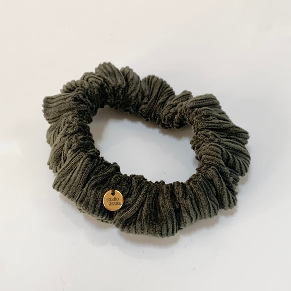 【SALE】corduroy mini scrunchie / コーデュロイ ミニシュシュ 12枚目の画像