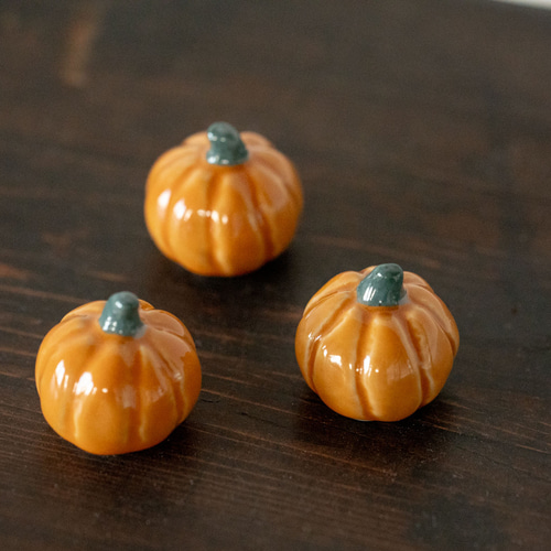 陶器☆かぼちゃ 数量限定】ちいさな陶器のかぼちゃ その他インテリア雑貨