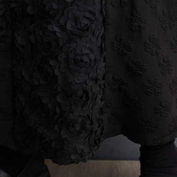 春と秋の新作韓国版エンボスのゆったりとしたオーバーサイズのキルティングデザイン感のある半身スカート 5枚目の画像