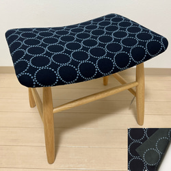 ミナペルホネン ハンドメイド スツール タンバリン 生地 リネン ベンチ 椅子 3612b8d9b18bb3094c6fb95656cb34