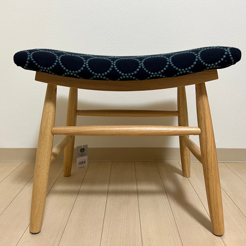 ミナペルホネン スツール タンバリン 丸脚 【 新インディゴ/ダーク