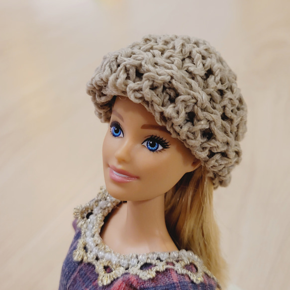 *** Princess Aya *** 為芭比準備的溫暖針織帽(服貼款) 第1張的照片