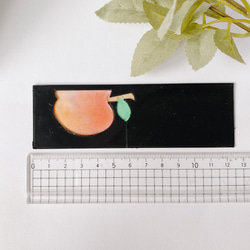 おしゃれに美しく透けるしおり 和風 白黒　りんご　桜　レジン　3Dプリンター　モノクロ　大人可愛い　かわいい　透明感 13枚目の画像