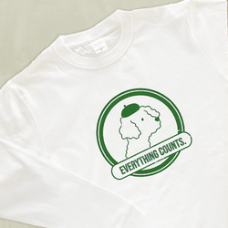 【厚手ロングスリーブ】ベレー犬｜選べる犬Tシャツ 2枚目の画像