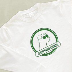 【厚手ロングスリーブ】サングラス犬｜選べる犬Tシャツ 3枚目の画像