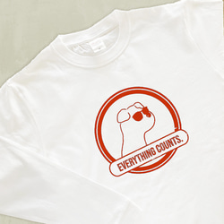 【厚手ロングスリーブ】サングラス犬｜選べる犬Tシャツ 2枚目の画像