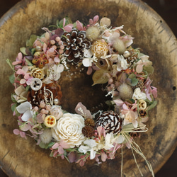 アンティークピンククリスマスリースМ リース nancys 通販 16685279