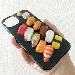 【新作】握り寿司のスマホケース 寿司十貫 5枚目の画像