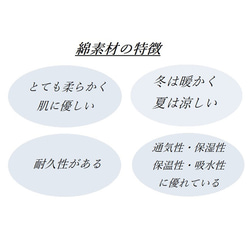 まるごと全部オーガニックコットン／布ナプキンライナー／縫製糸オーガニック／おりもの１８㎝／ベルフラワー ブルー 9枚目の画像