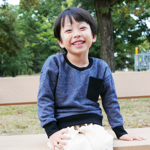 デニム風トレーナー 80〜120cm 子供服 Baby&Kids minty 通販｜Creema  