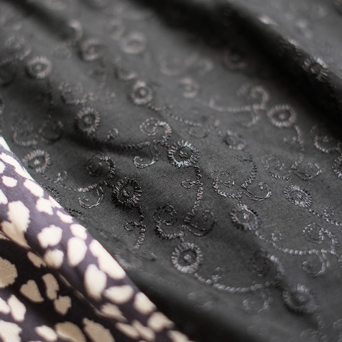 甘くないティアード♡パッチワーク切り替えワンピース（23w-06