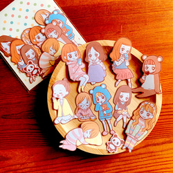 女の子シール〔おうち時間〕 シール・ステッカー emuco 通販 16685574