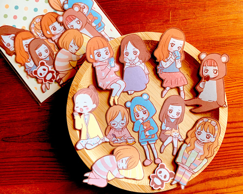 女の子シール〔おうち時間〕 シール・ステッカー emuco 通販 16685574