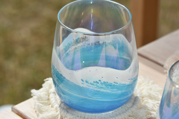 ocean art グラス（オーロラグラスver.） 2枚目の画像
