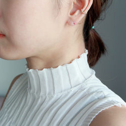 14kgf- sparkle square cut ear cuff (small size) 8枚目の画像