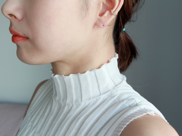 14kgf- sparkle square cut ear cuff (small size) 8枚目の画像