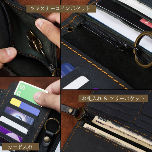 バイカーズウォレット 長財布 レザーウォレット 二つ折り 財布 バイカーズウォレット 長財布 レザーウォレット 二つ折り 財布