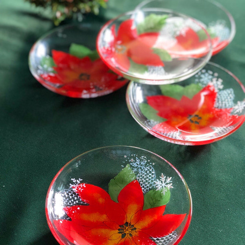 クリスマスポインセチア 食器セット12月15日まで 送料無料】【生花/鉢