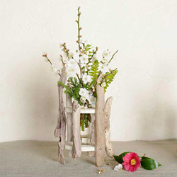 お気に入りの花を飾ってみませんか？　流木の花器、フラワーベース、一輪挿し、６０ 4枚目の画像
