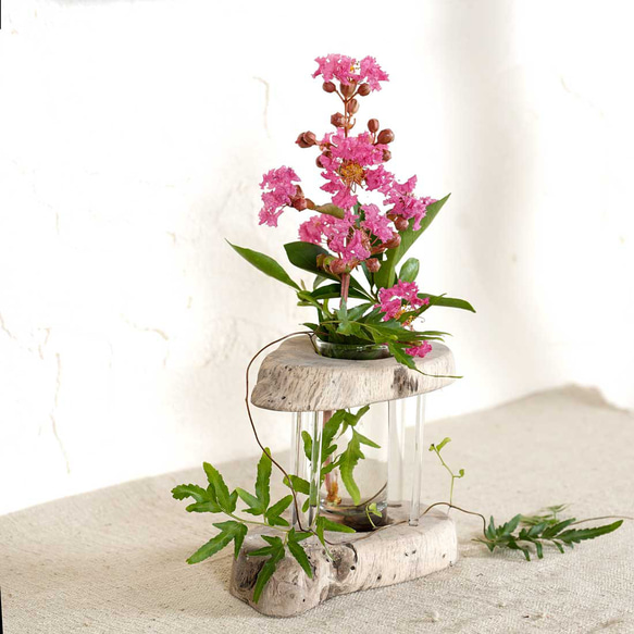 為什麼不用你最喜歡的花來裝飾它呢？浮木花瓶，花底座，單花瓶，10 個 第3張的照片