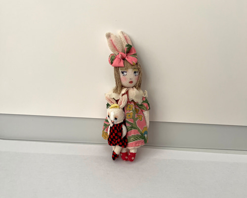 手作りウサギ人形　サーニットドール　作家様 手作りウサギ人形 サーニットドール 作家様 手作りウサギ人形