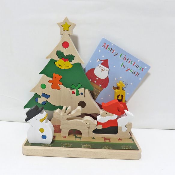 Creema 限定2023☆ツリー飾り(組み木タイプ)☆木製ハンドメイド