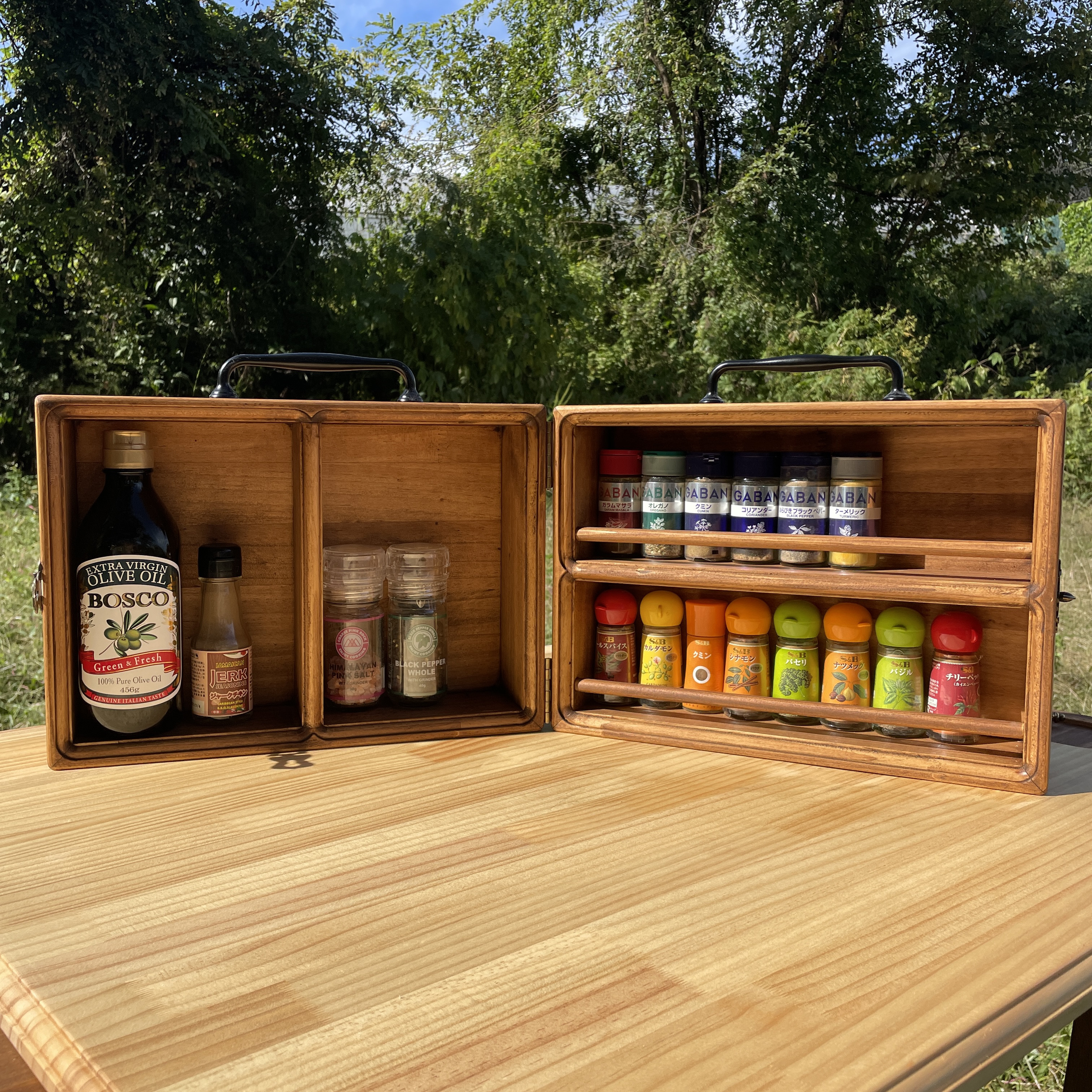 -good wood spice box (特大)- キャンプ スパイスボックス　アウトドア　キャンプギア　料理