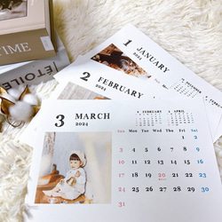 A3 開始月が選べる　オリジナル　カレンダー【J マット紙】2024年カレンダー　表紙付き 壁掛け 写真入り  写真 9枚目の画像