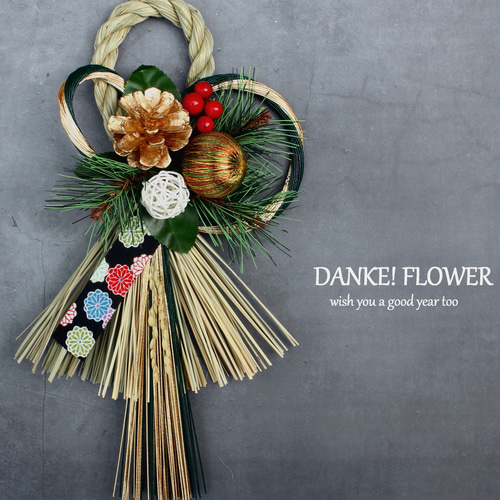 【専用】2026年お正月飾り✼しめ縄リース✼和モダンしめ縄 【コンパクトサイズ】 専用】2026年お正月飾り✼しめ縄リース✼和モダンしめ縄 【コンパクト