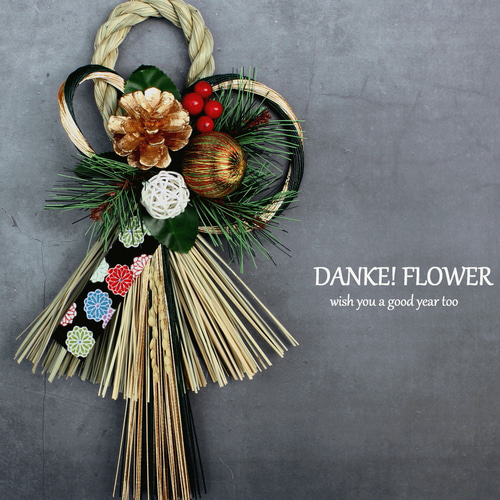 2025しめ縄リース お正月 超早割祭2025お正月】 〜2026お正月飾り・しめ縄 white&red〜 しめ縄