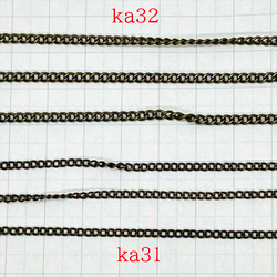 鏈條 1m Kihei★ka31/Antique★寬度約 2.0mm Kihei Chain 配件鏈條 第2張的照片