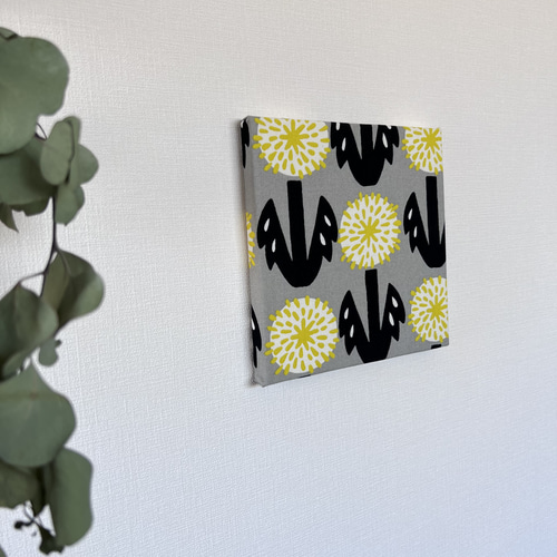 たんぽぽ アート フラワー 花柄 ファブリックパネル インテリア 北欧