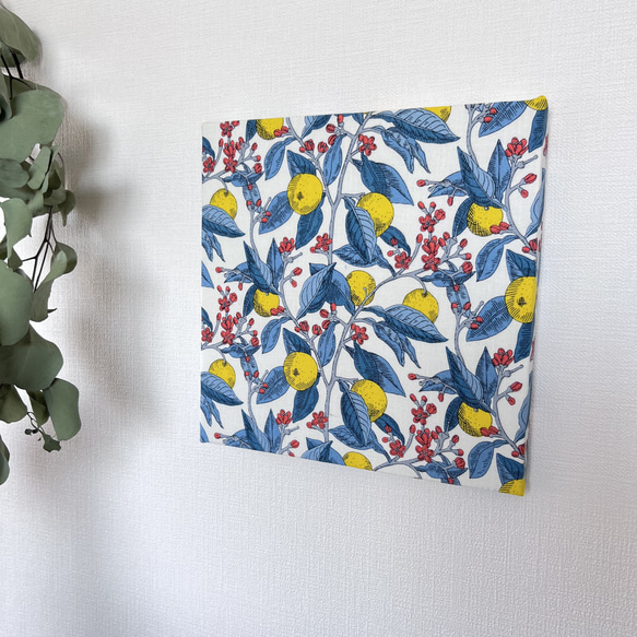 レモン 柄 リバティ ファブリックパネル インテリア 北欧 タペストリー