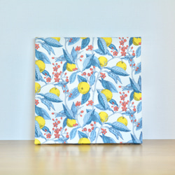 レモン 柄 リバティ ファブリックパネル インテリア 北欧 20×20