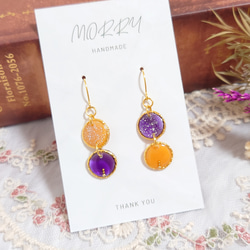 ボタニカル フラワー 花 レジン ヘアゴム ピンク 冬 おでかけ キッズ