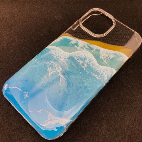 携帯ケース レジンアート 海 iPhoneケース・カバー ねんどや 通販