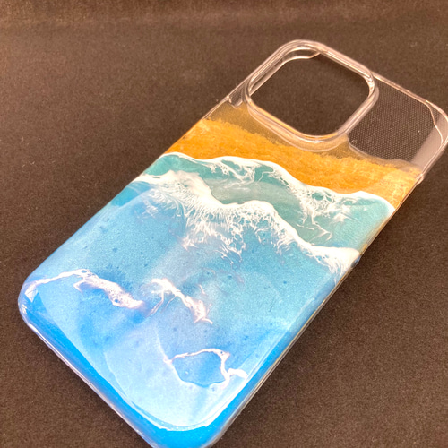携帯ケース レジンアート 海 iPhoneケース・カバー ねんどや 通販