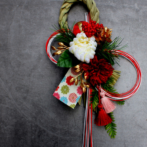 ☆たくさん再販☆幸せいっぱいモダンスタイリッシュお正月本しめ縄飾り