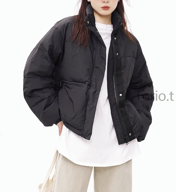 冬の支度】♡ 全3色~ ショート丈ダウンジャケット ふんわり暖か 厚手