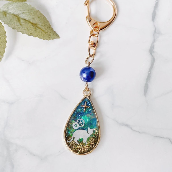 ねこむすめ　アガット ターコイズ ルビー チャーム ねこチャーム 全8種 別売りピアスとお揃いできる！ | Piccoro ピッコロ