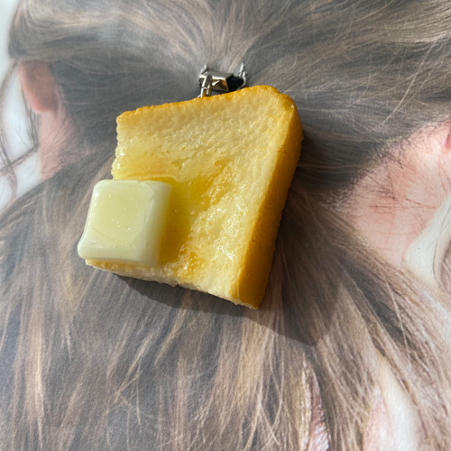 本物そっくり！ バタートースト 選べる金具 キーホルダー orヘアゴム