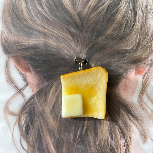 本物そっくり！ バタートースト 選べる金具 キーホルダー orヘアゴム