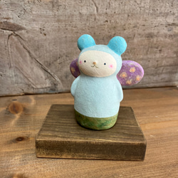 樹脂粘土ドール もこもこクマフード 女の子 樹脂粘土ドール