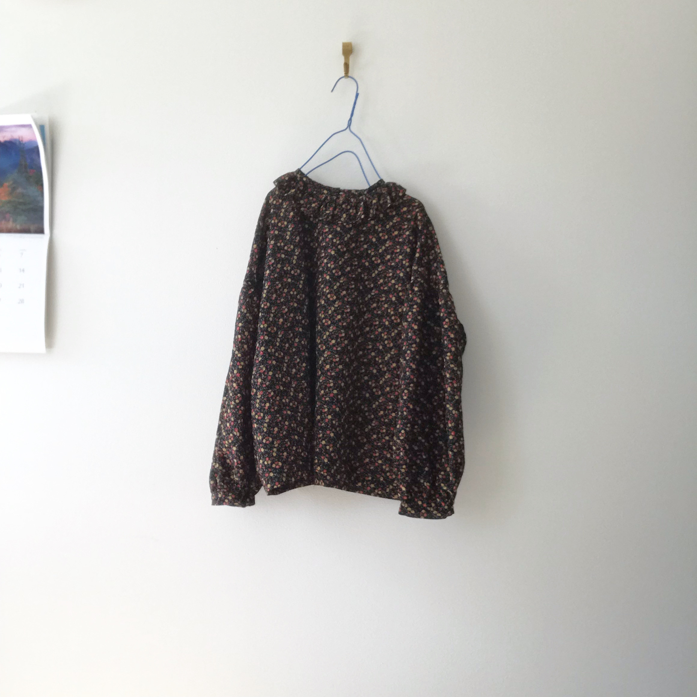 小花プリントのふんわりブラウス（O-to-130)