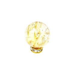 【真っすぐな金針がカッコいい】ゴールドルチルクォーツ 金針水晶 １２ミリ ＫＹＧ１６ お守り効果 天然石 ギフト 京海堂 13枚目の画像