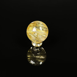【真っすぐな金針がカッコいい】ゴールドルチルクォーツ 金針水晶 １２ミリ ＫＹＧ１６ お守り効果 天然石 ギフト 京海堂 3枚目の画像