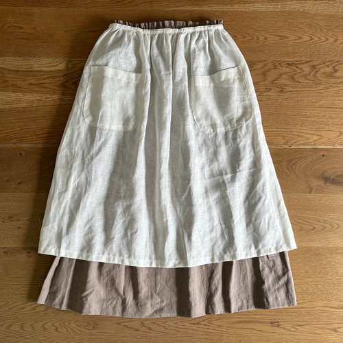 エプロン(エプロンスカート) ハンドメイド 絣(古布) 11/3